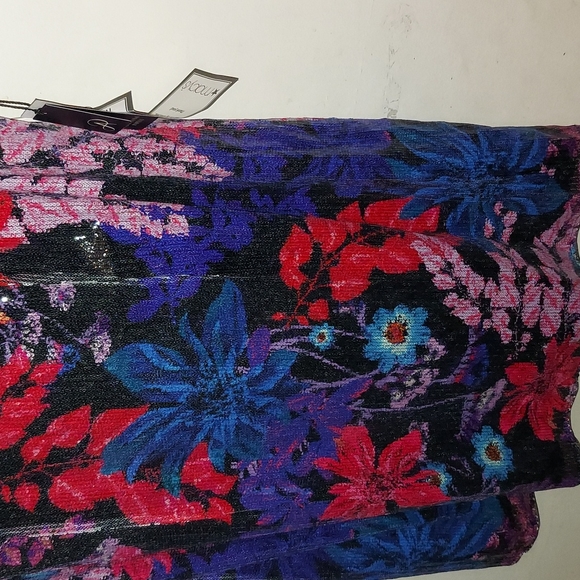 SIZE 18W Adrianna Papell multi colored sequin Dress very flattering - Picture 4 of 13